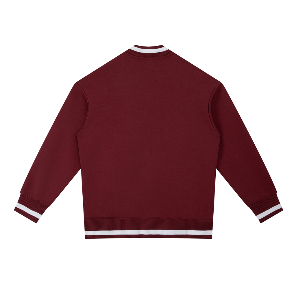 Manteau de Vin in Wine Red — back view