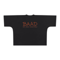 Wordmark Spray Tee in Black — front view