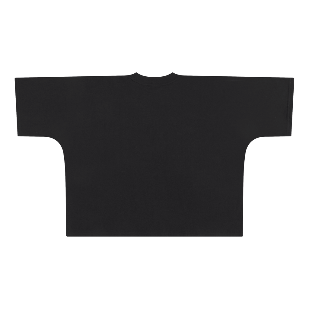 Wordmark Spray Tee in Black — back view