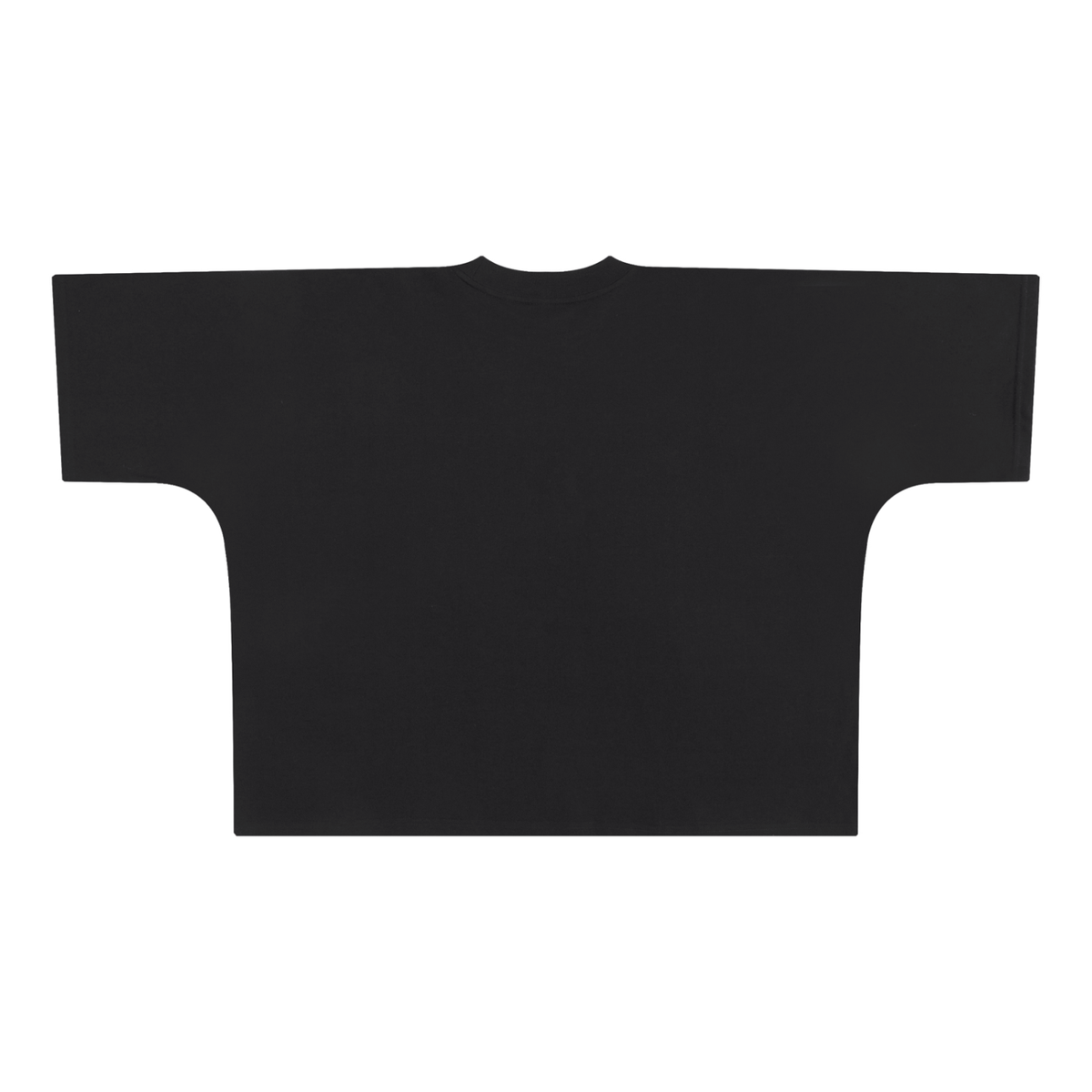 Wordmark Spray Tee in Black — back view