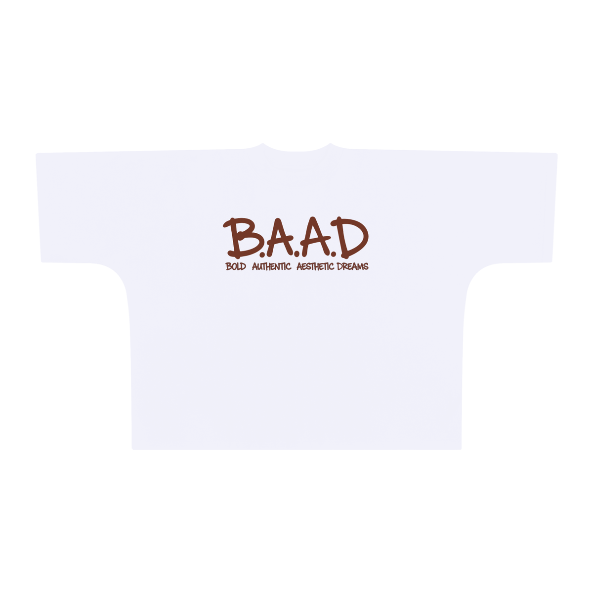 Wordmark Spray Tee in White — front view