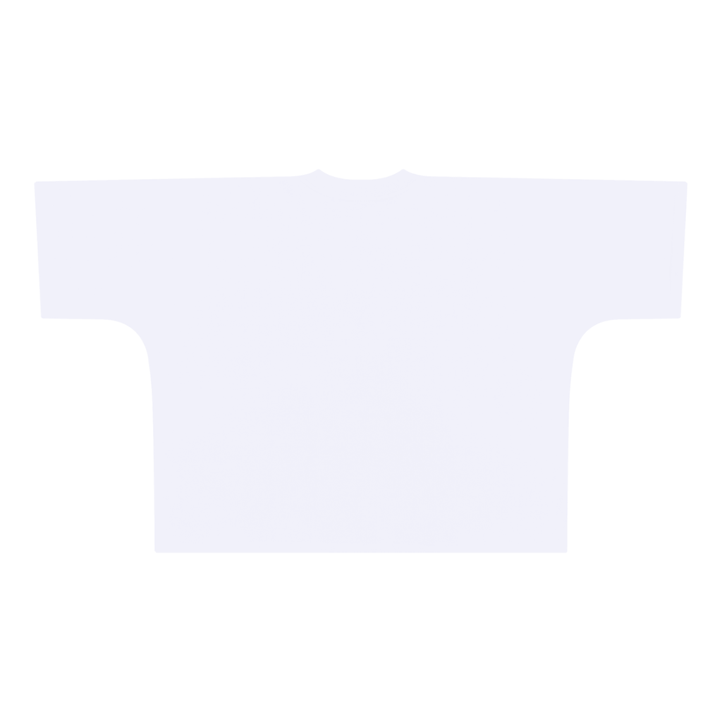 Wordmark Spray Tee in White — back view