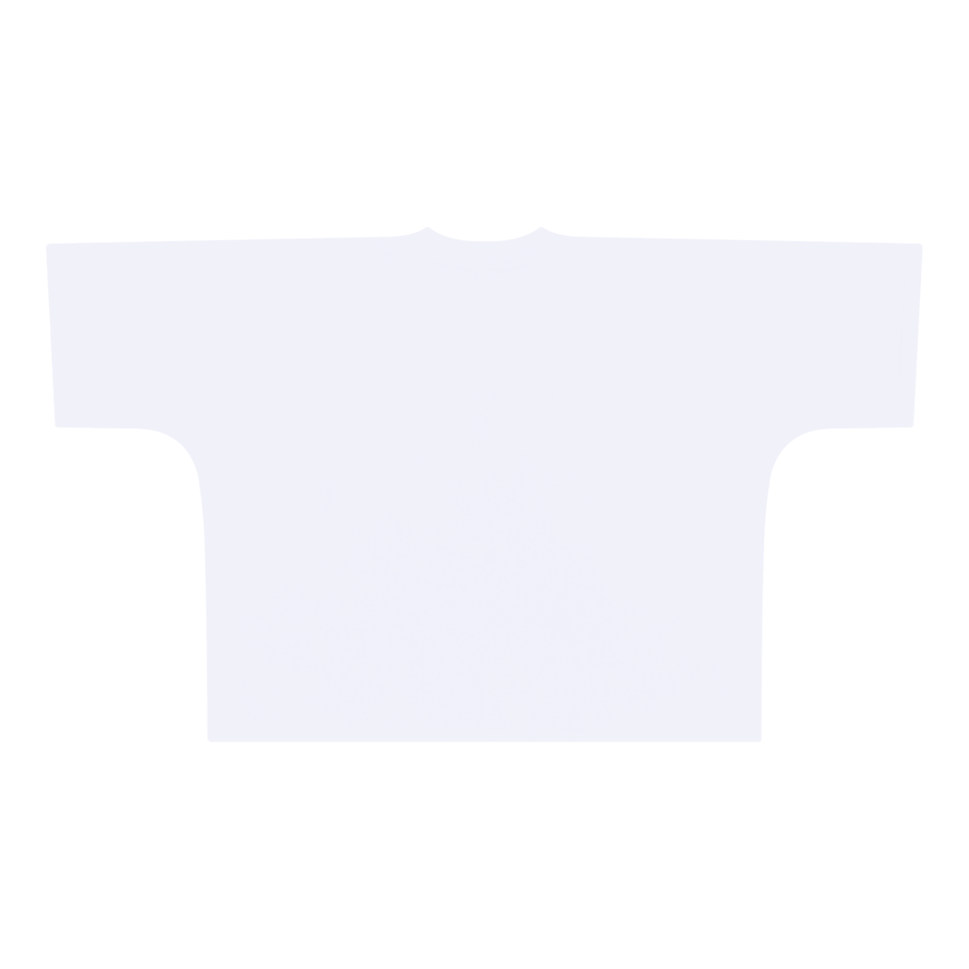 Wordmark Spray Tee in White — back view