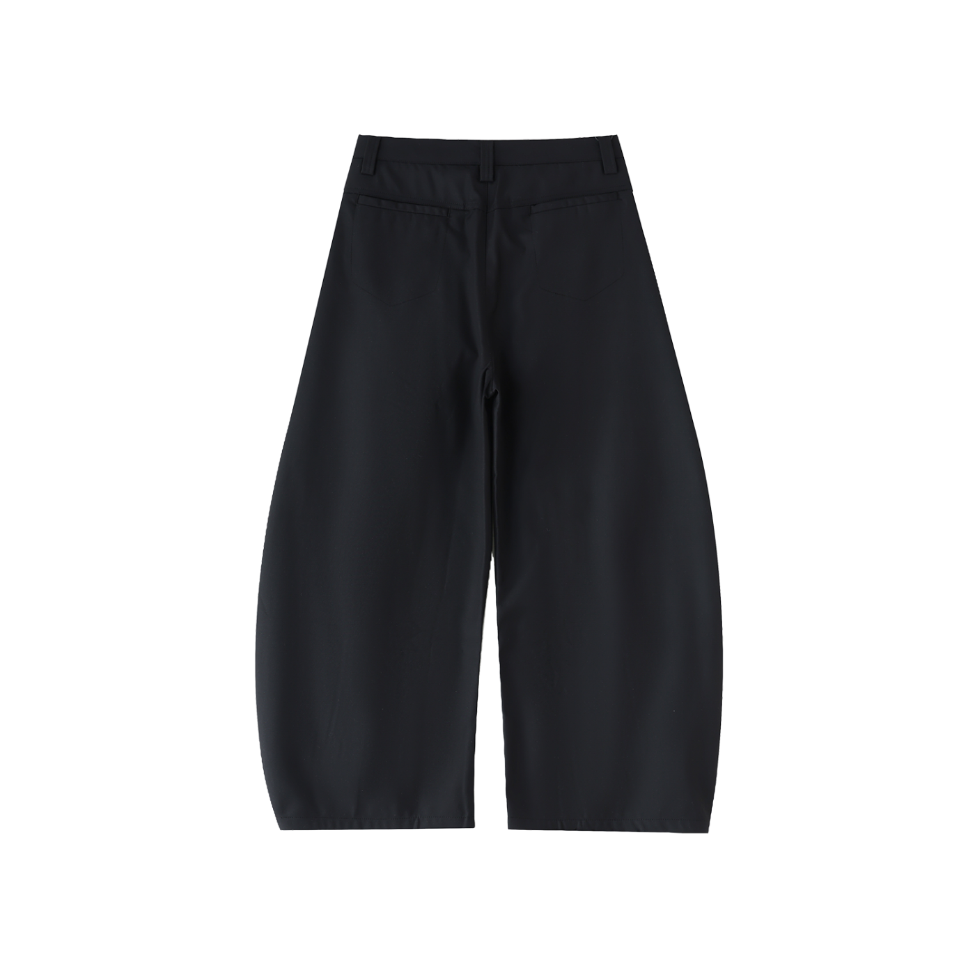 Barrel Dress Pant in Black — back view