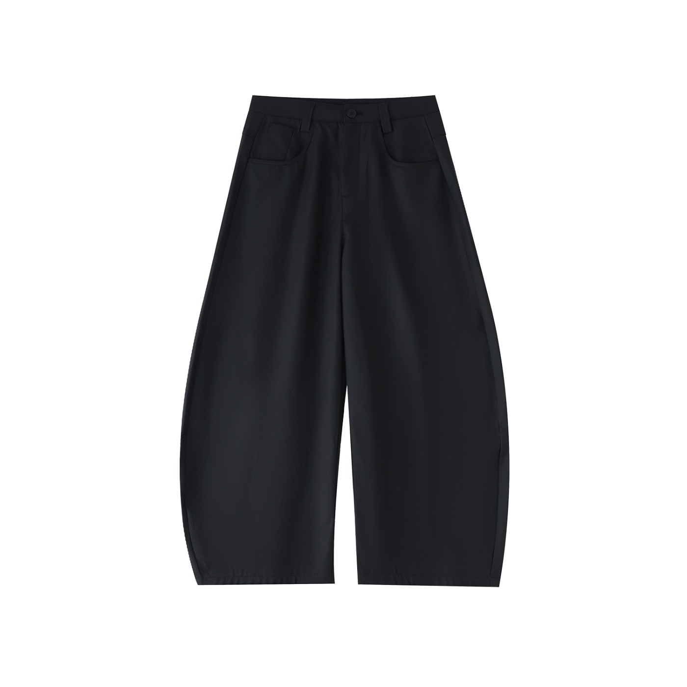Barrel Dress Pant in Black — front view